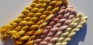 Silkebroderigarn farget med planter eller sopp thumbnail