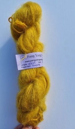 Dora -plantefarget kid mohair silke garn