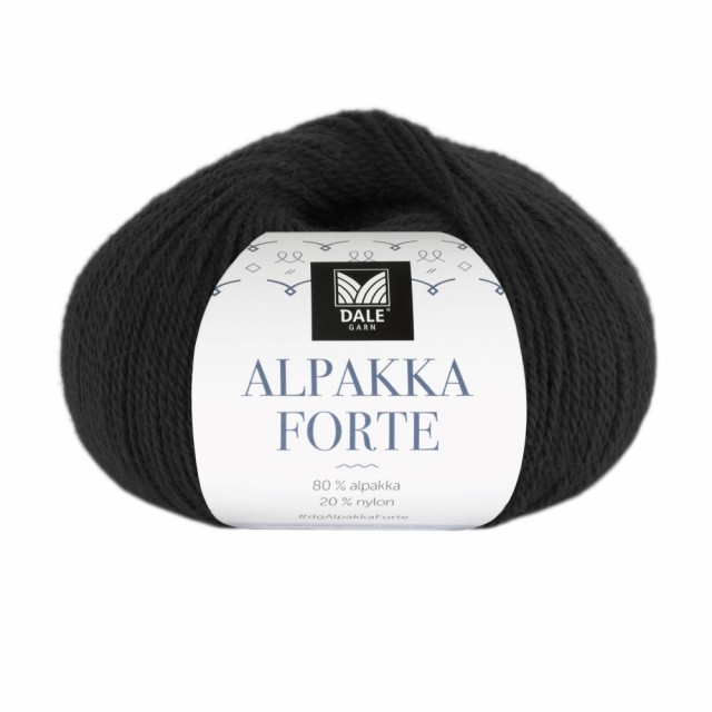 733 Alpakka Forte - Svart